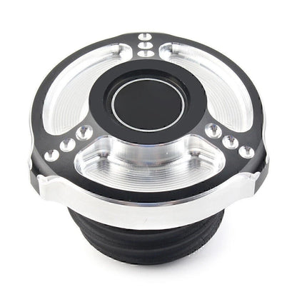 Fuel Gas Tank Cap Cover Fit For Harley Sportster Touring Softail Dyna 1992-2017
