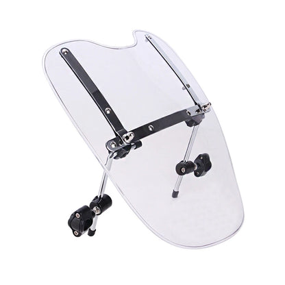 Large 19"x17" Clear Motorcycle Windshield for Harley Honda Suzuki Yamaha Cruiser