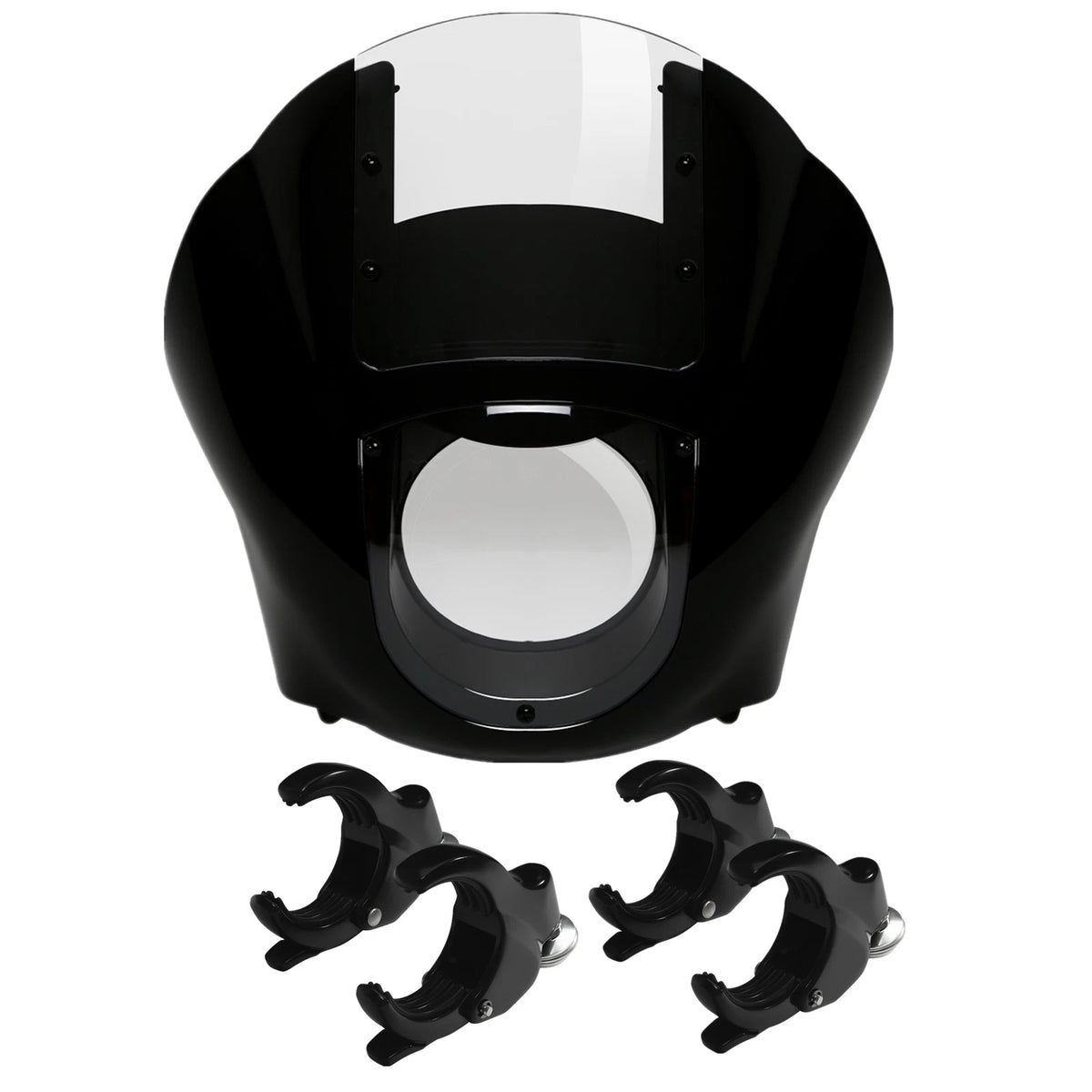 Quarter Fairing Clear Windshield & 49mm Fork Clamps Fit For Harley Sportster XL