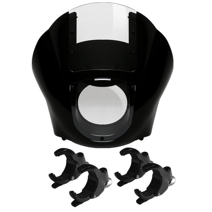 Quarter Fairing Clear Windshield & 49mm Fork Clamps Fit For Harley Sportster XL
