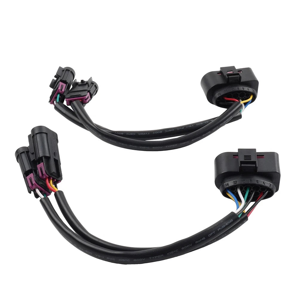 2X Quad Housing To Projector Headlight Conversion Harnesses For Dodge Ram 09-18