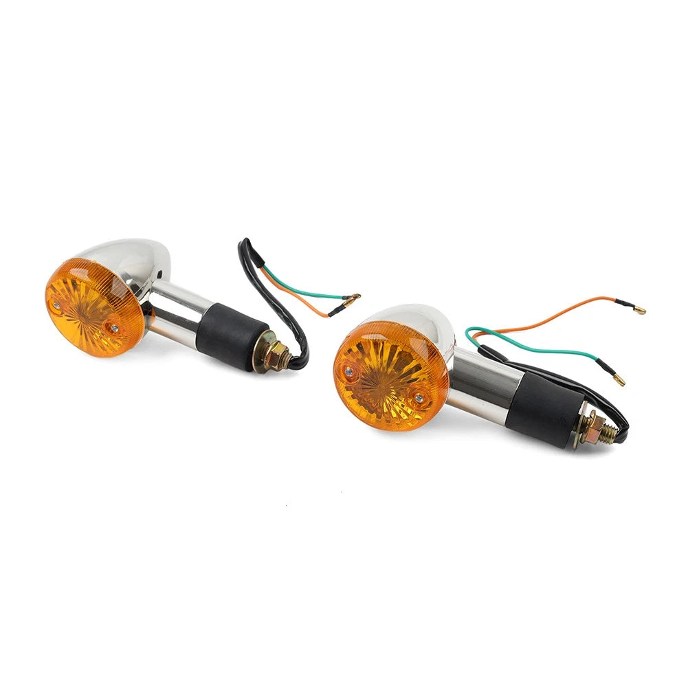 2x Amber Turn Signal Lights 10mm For Suzuki Boulevard C109R C50 C90 S 40 50 US