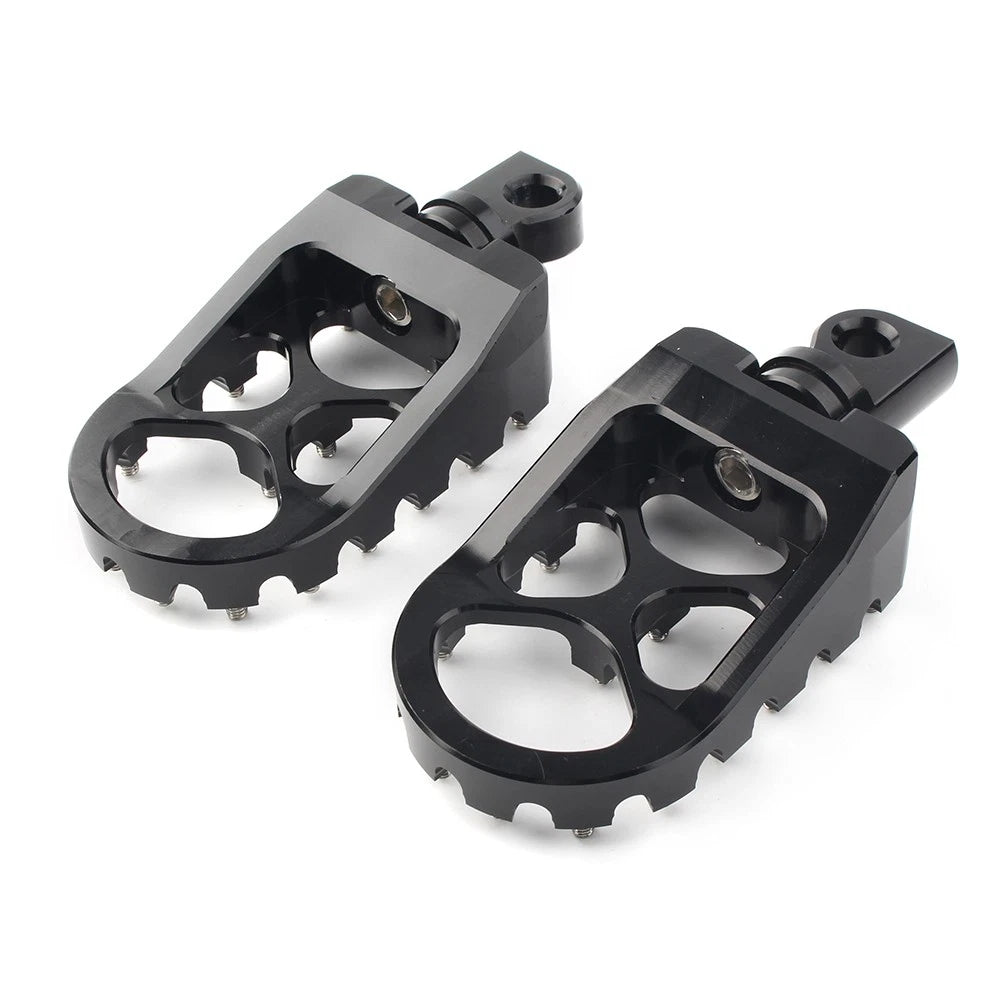 Wide Foot Peg MX Style For Harley Dyna Sportster Iron 883 Fatboy Bobber