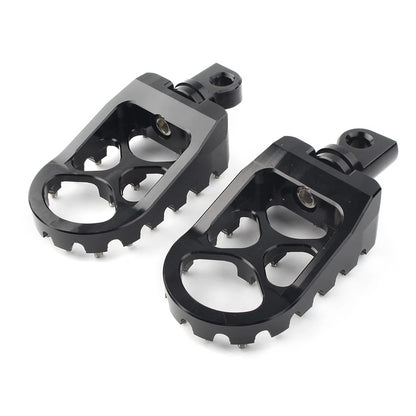 Wide Foot Peg MX Style For Harley Dyna Sportster Iron 883 Fatboy Bobber