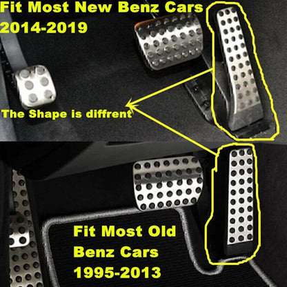 4Pcs Car Foot Pedal Pad Cover Kit For Mercedes-Benz E S SL SLK W124 CL CLK R  US