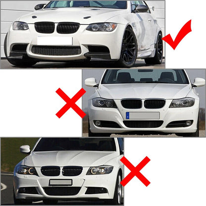 Front Lip Wrap Angle Spoiler For BMW 3 Series E90 E91 E92 E93 2006-2013
