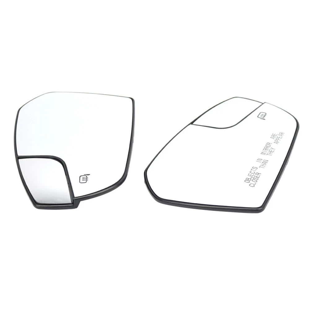 1 Pair Side Mirror Glass Heated Mirror Glass For Ford Escape 2017-2019