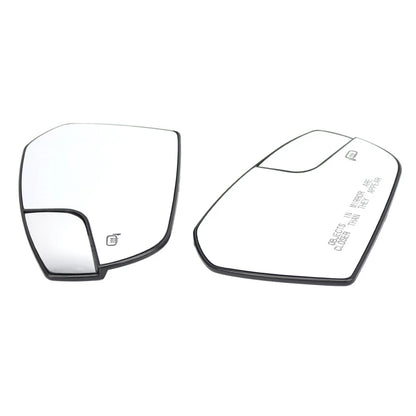 1 Pair Side Mirror Glass Heated Mirror Glass For Ford Escape 2017-2019