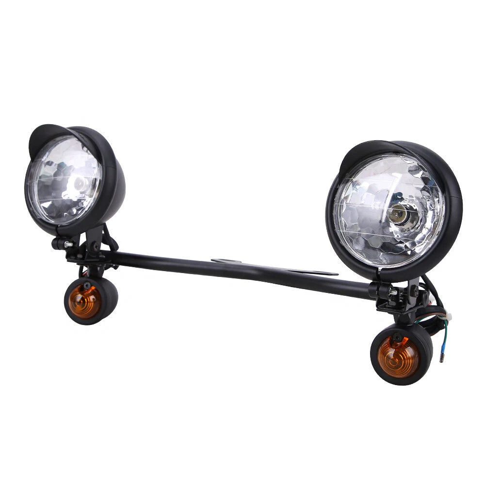Motorcycle Driving Passing Spot Fog Light Turn Signal Lamp Bar For Harley Honda