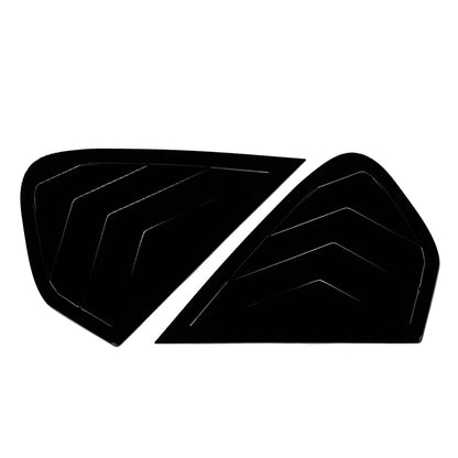 Glossy Black Rear Window Louver Shutter Cover Trim For BMW X6 E71 E72 2008-2014