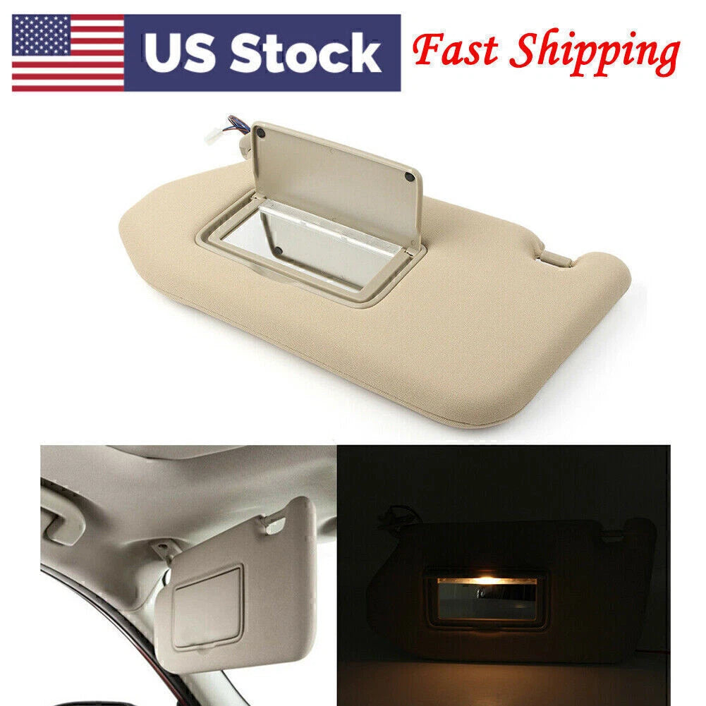 Left Driver Sun Visor Cover For Infiniti QX60 14-17 & 2013-18 Nissan Pathfinder