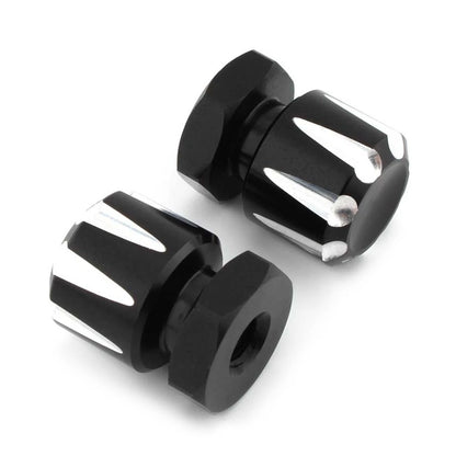 2Pcs Solo Mounting Nuts Bolts For Harley Road King Road Glide Softai Fat Boy US