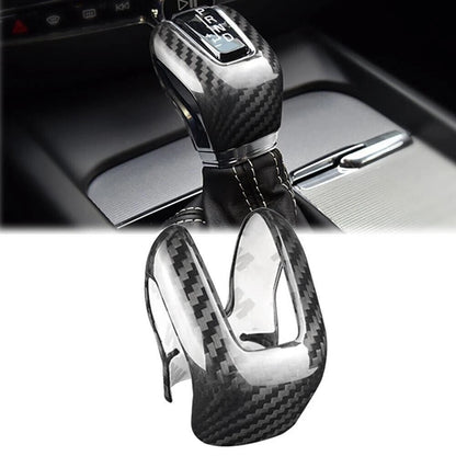 Gear Shift Knob Cover Trim For Volvo XC60 XC90 S60 S90 V60 V90 Carbon Fiber Blk