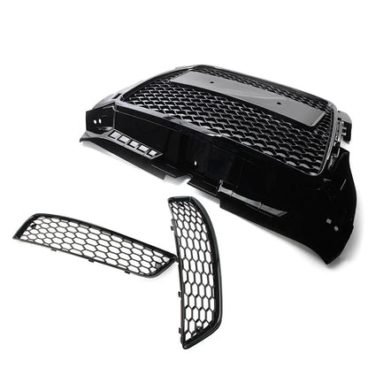 Front Grille Set Fog Light Cover Bumper Radiator Grille For Audi A3 8P 2009-2012