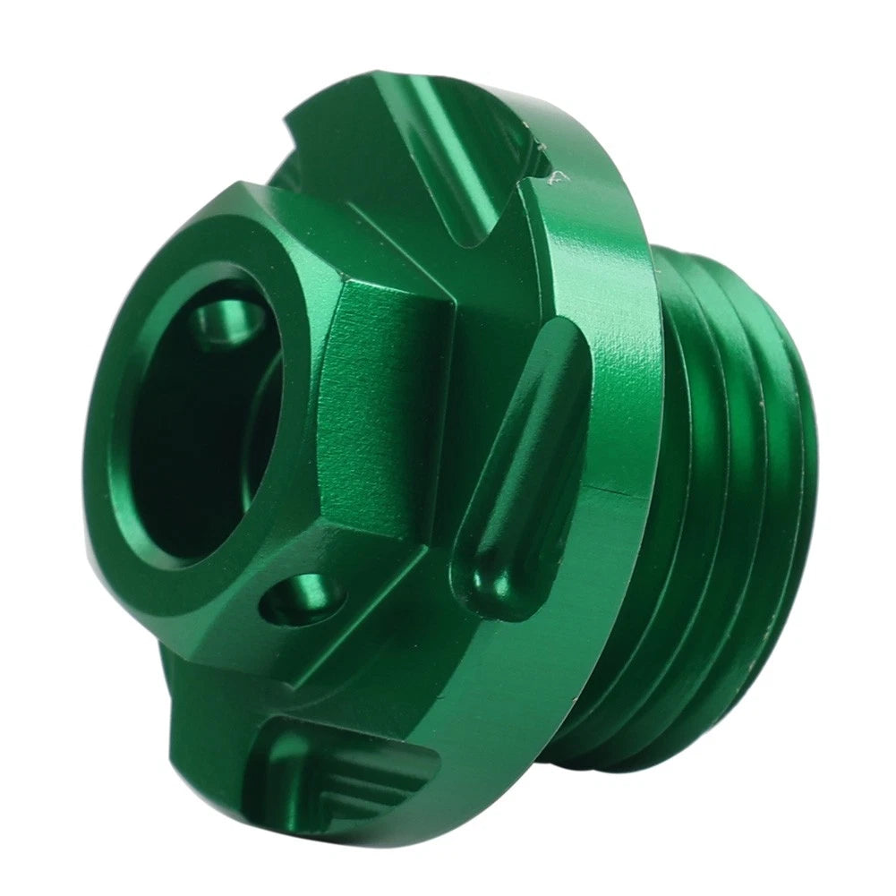 Green Engine Oil Fill Plug Screw Cap for Kawasaki KX250 KX250F KLX450R KX450F