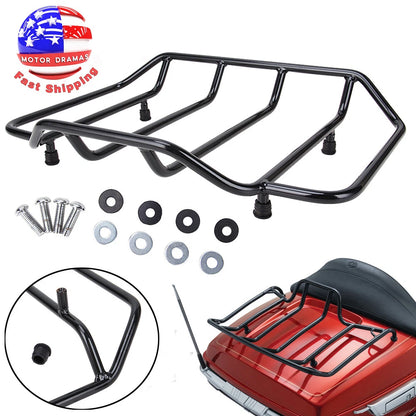 Tour Pack Pak Top Chopped Razor Trunk Luggage Rack For Harley Touring 1988-2019