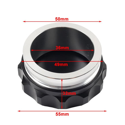 2" Black Aluminium Alloy Weld On Filler Neck And Cap Oil Fuel Water Tank Cover