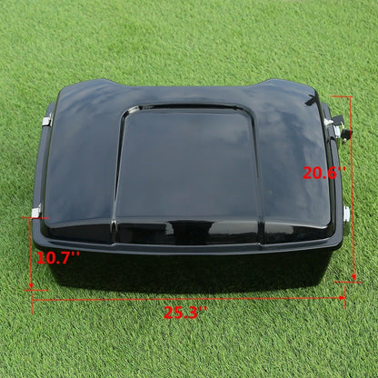 Chopped Pack Trunk Rack Fit For Harley Touring Street Road Glide 1997-2013