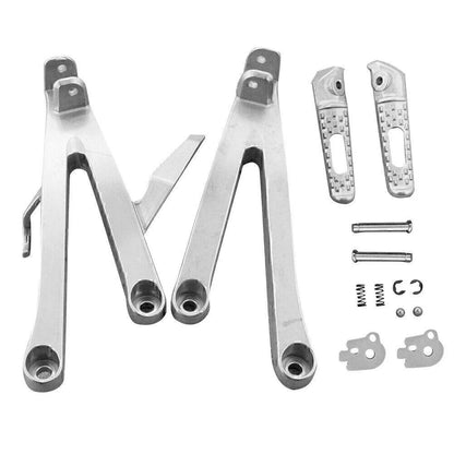 1 Set Passenger Pedals Pegs Rear Footrests Brackets for Honda CBR600RR 2007-2023