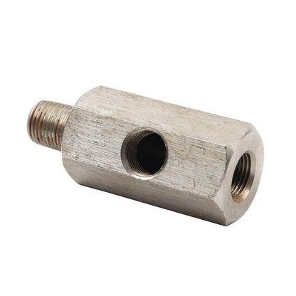 1/8" NPT Oil Pressure Sensor Tee to NPT Adapter For Turbo Supply Feed Line Gauge