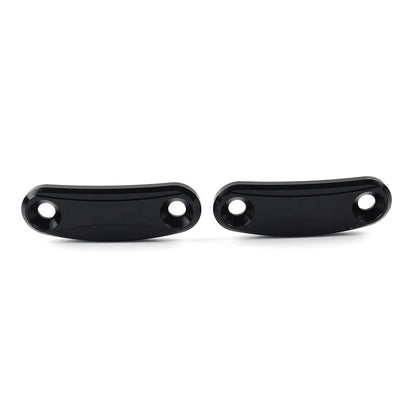 Rearview Mirror Block Off Base Plates Cover Black For Kawasaki ZX-10R 2011-2015