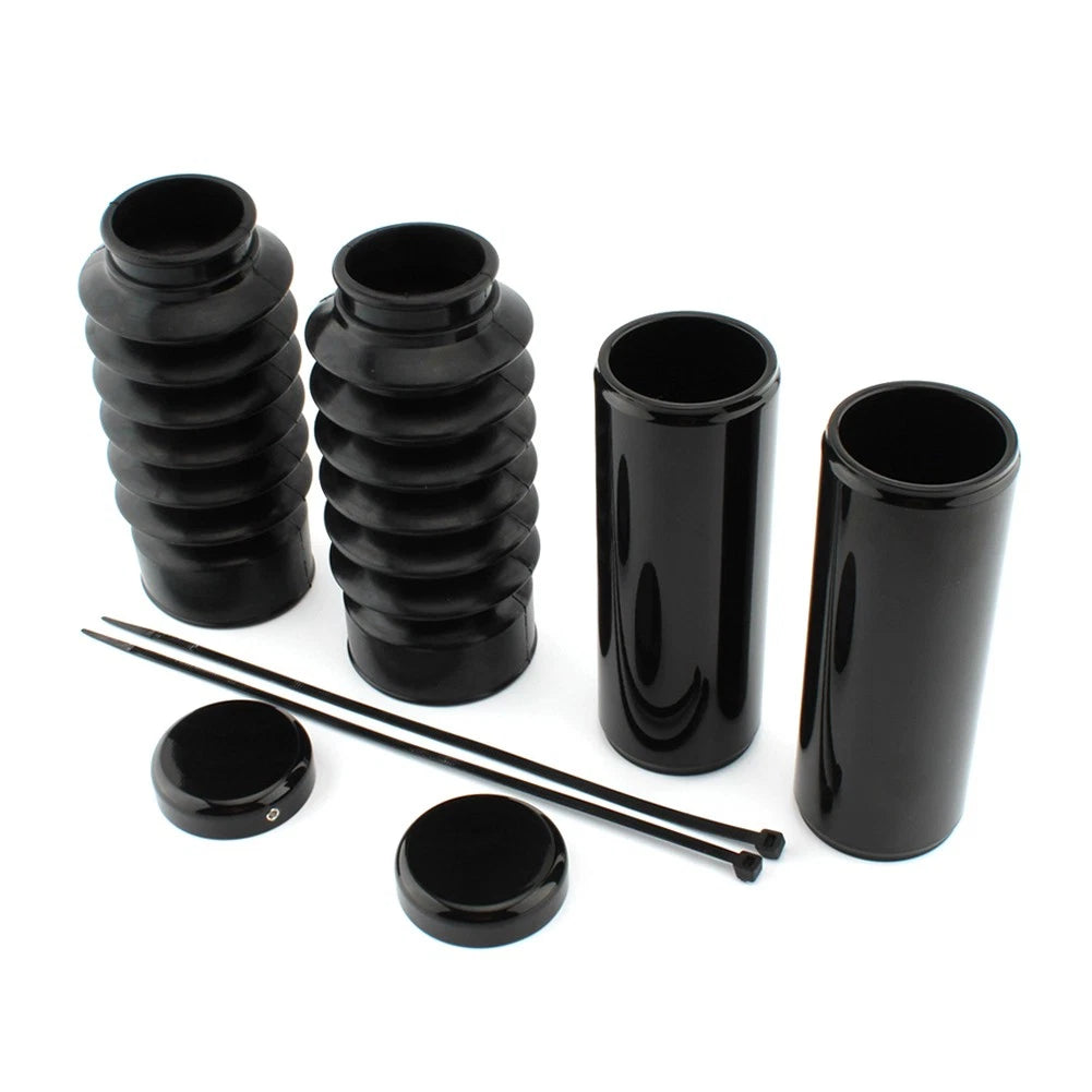 1Sets Front Upper & Lower Fork Covers Gaitors Boot For Harley 48 XL1200X 2016-24
