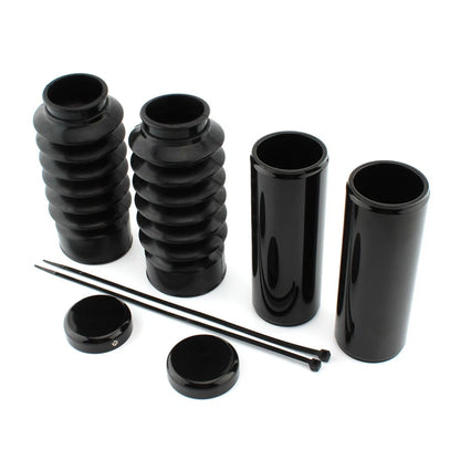 1Sets Front Upper & Lower Fork Covers Gaitors Boot For Harley 48 XL1200X 2016-24