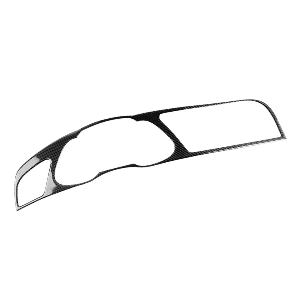 LHD Carbon Fiber Look Console Instrument Panel Cover Trim For Audi A4 B8 RS4 S4