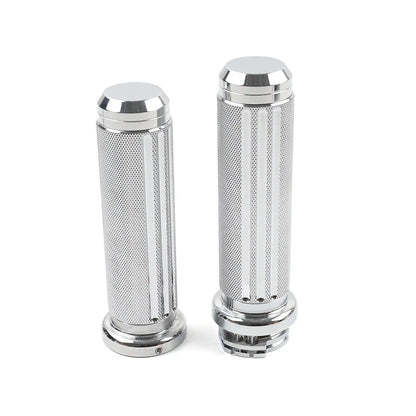 1" Handlebar Hand Grips For Harley Heritage Softail Dyna Chrome US