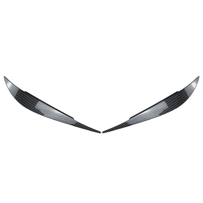 Front Headlight Eyebrow Trim For BMW 4 Series F32 F33 F36 2012-2020 Carbon Fiber