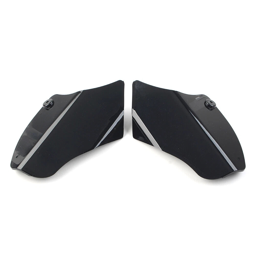 For Harley Softail Fatboy FLSTF 2000-2017 2ⅹ Saddle Shields Heat Deflector Black