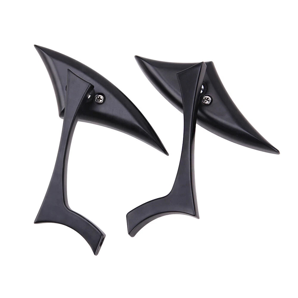 Pair Rear View Mirrors For Harley Touring Street Glide Road King Fatboy Softail
