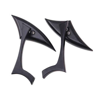 Pair Rear View Mirrors For Harley Touring Street Glide Road King Fatboy Softail