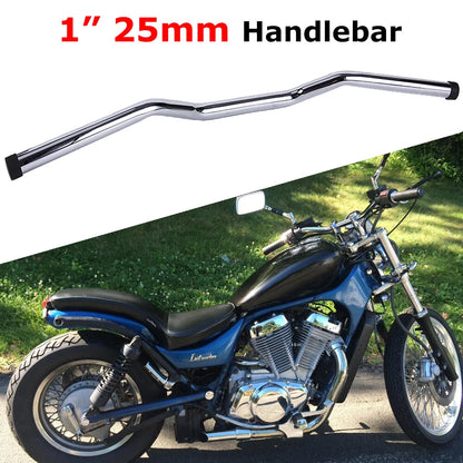 1" Motorcycle Drag Bar Handlebars For Harley Softail Dyna Sportster XL 883 1200