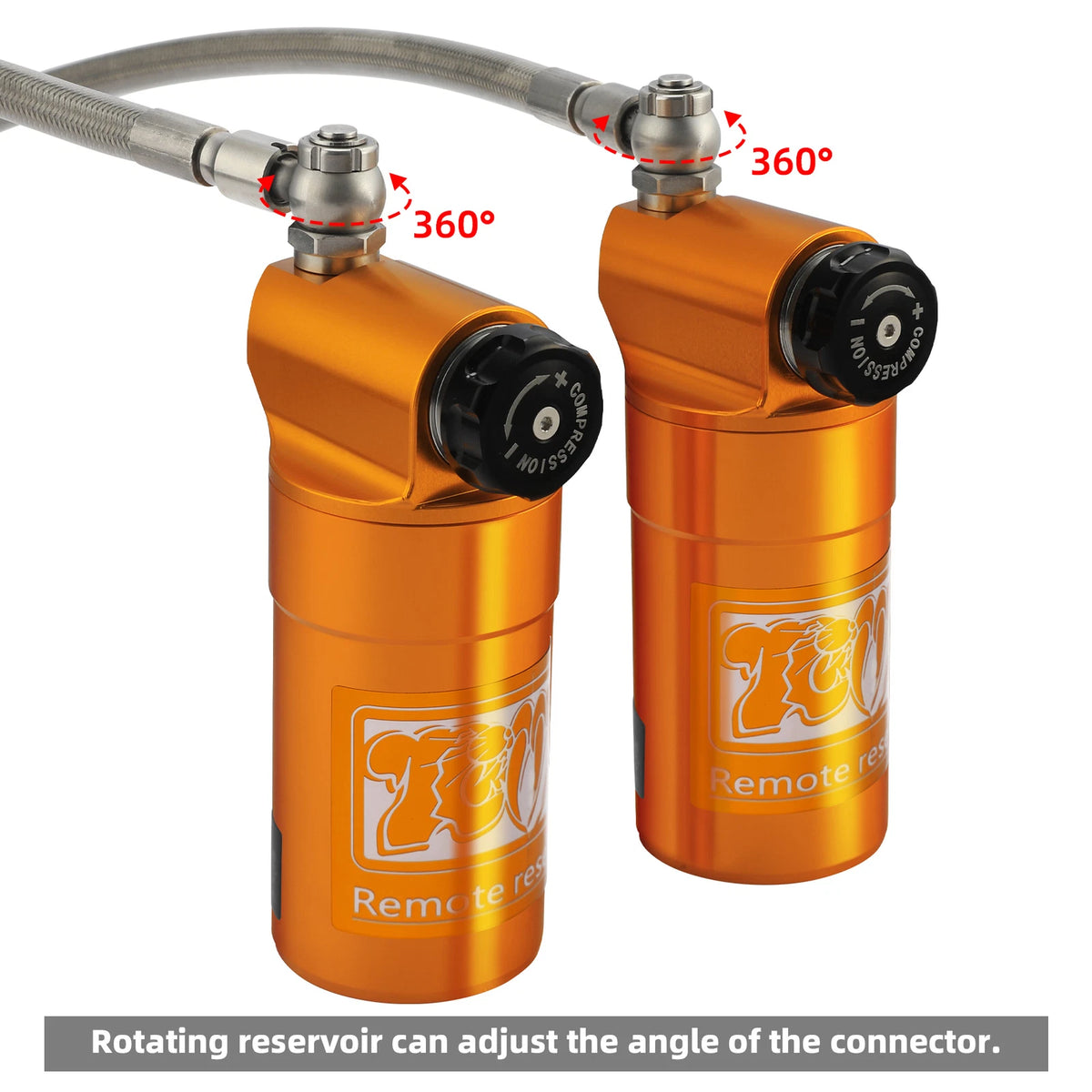 Remote Reservoir Rear Suspensions Shocks For Harley Street Road Glide 2014-2024