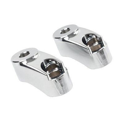 Chrome 39MM 49MM Front Turn Signal Mount Bracket Relocation Kit For Harley Dyna