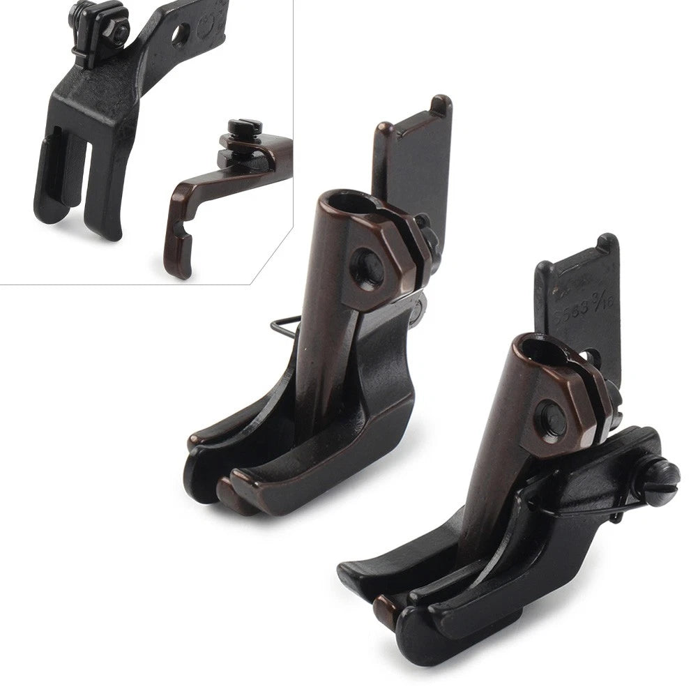 3/16" Walking Feet With Right Left Edge For JUKI DNU-241 DNU-1541 2 Sets