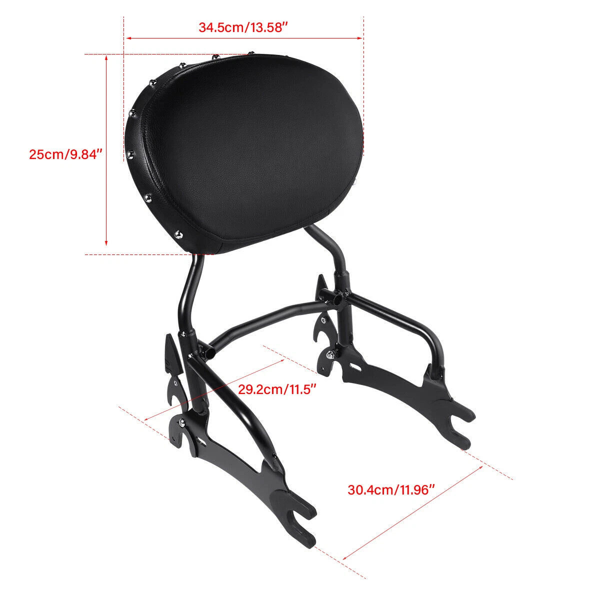 12" Backrest Sissy Bar Mount Spools Fit For Indian Chief Dark Horse 2016-2018 17