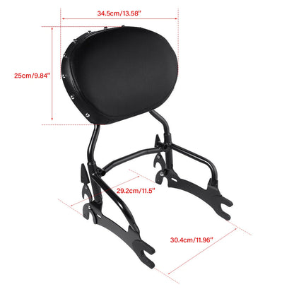 12" Backrest Sissy Bar Mount Spools Fit For Indian Chief Dark Horse 2016-2018 17