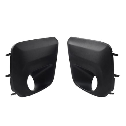1 Pair Front Bumper Fog Light Bezel Cover Black For Subaru Forester 2019-2021