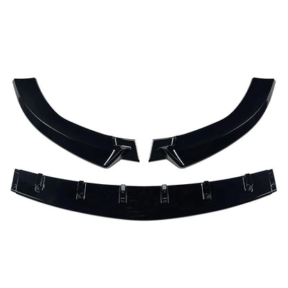 Glossy BLK Front Bumper Lip Splitter For Benz E-Class W213 E63 Sport Model 16-19