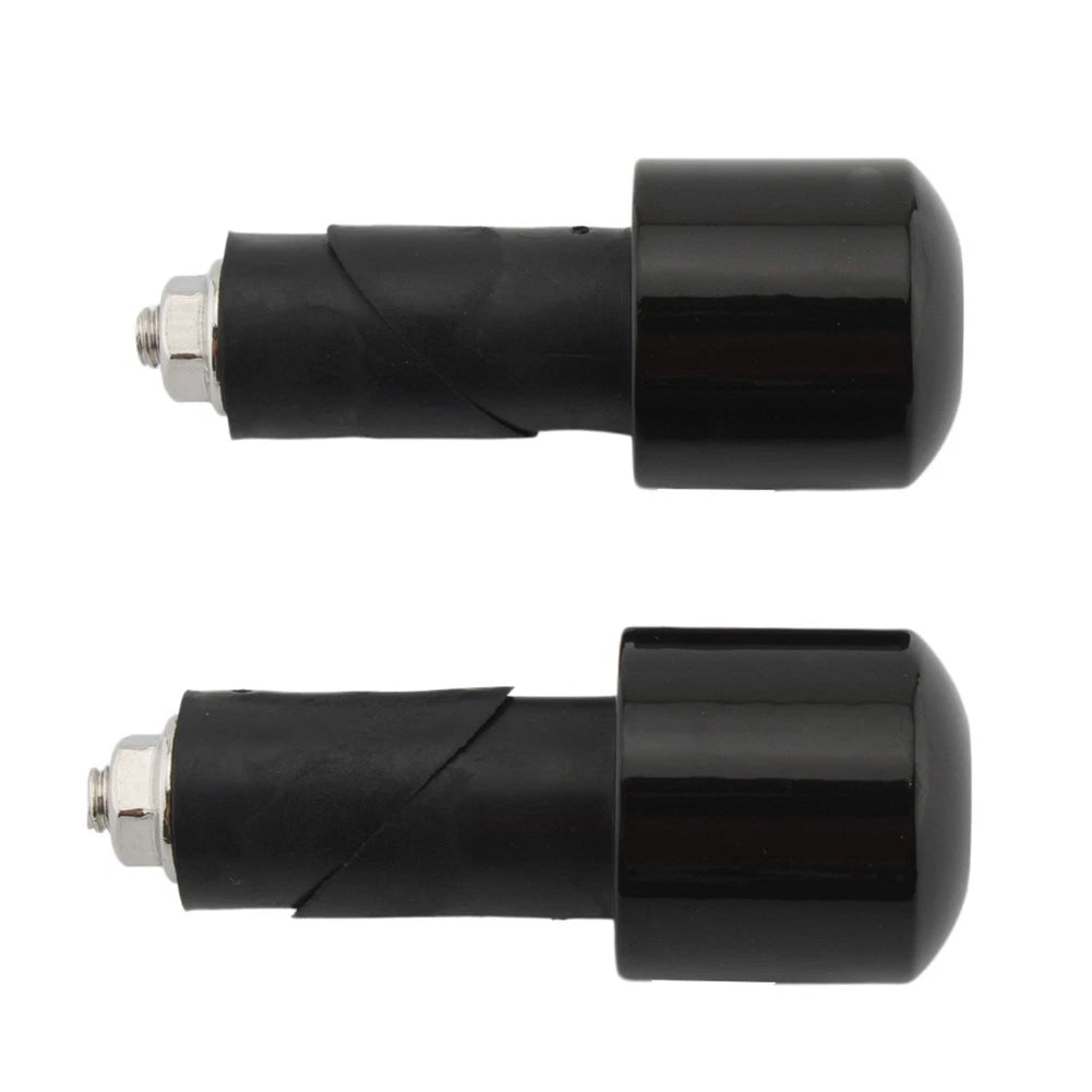 Motor Bar Ends Hand Grip Handlebar End Cap Black For Yamaha VMAX 400 450 500 750