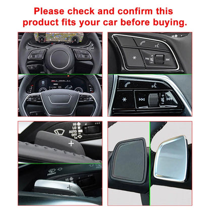 1 Pair ABS Steering Wheel Paddle Shifter Extension Fit Audi A3 A4 S4 A5 S5 A6 A7