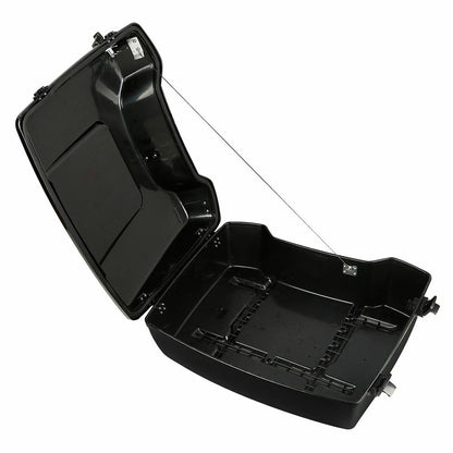 Chopped  Trunk w/ Backrest Fit For Harley Touring Models 1997-2013 12
