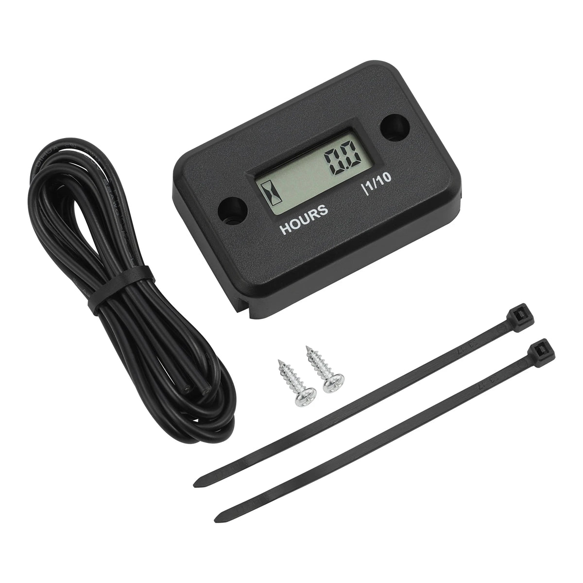 Waterproof Snowmobile LCD Marine Digital Hour Meter Gauge For Racing Motorcycle