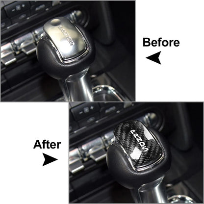 Gear Shift Knob Cover Head Trim Fit Fitd Mustang 2015 2016 2017-2023 Black