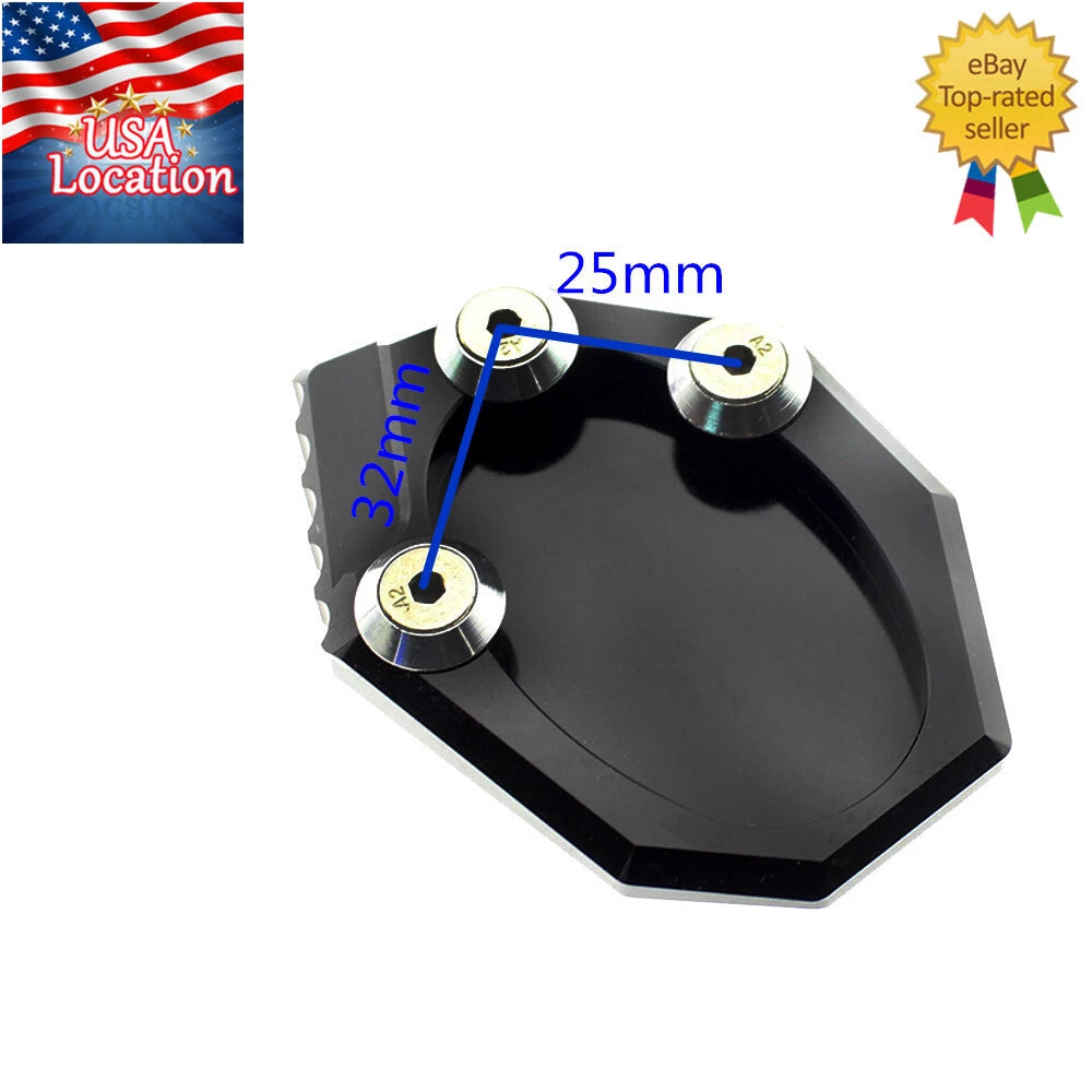 For Kawasaki KLX250 2009-2015 CNC Kickstand Sidestand Extension Footpads Foot