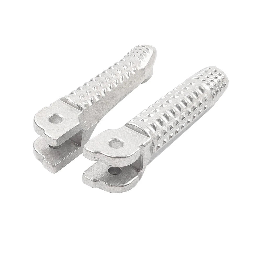 Pair Silver Front Driver Foot Pegs Footrest Pedals For BMW R nineT 2020-2024