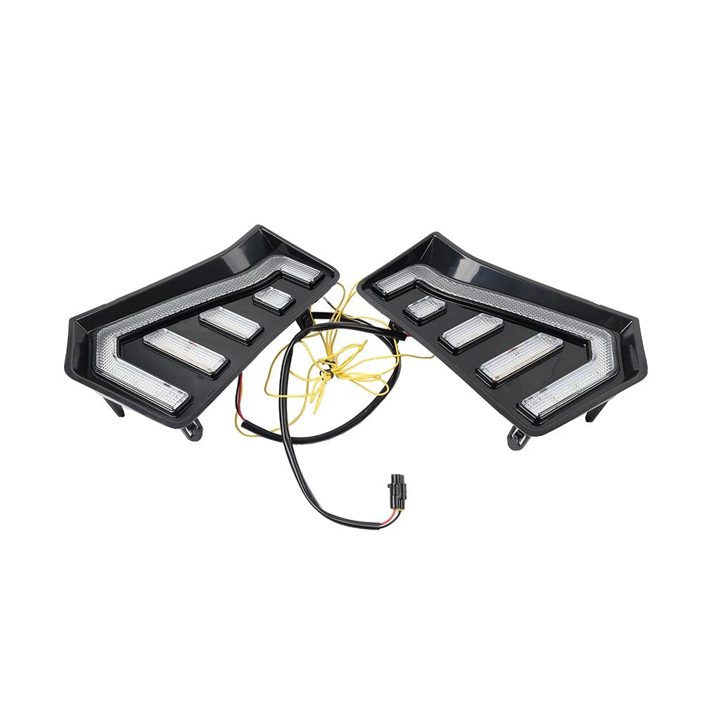 2x Front Fog Light Side Grille Daytime Running Light For Toyota Tacoma 2024-2025
