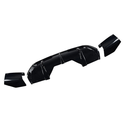 Rear Bumper Diffuser Lip Spoiler For BMW X6 F16 M Sport 2014-2019 Black